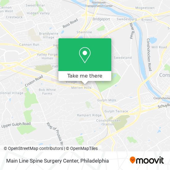 Main Line Spine Surgery Center map