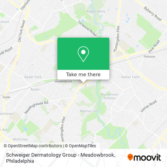 Mapa de Schweiger Dermatology Group - Meadowbrook