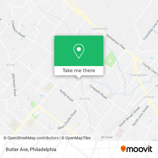 Mapa de Butler Ave