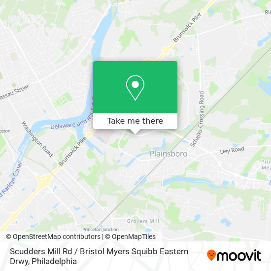 Mapa de Scudders Mill Rd / Bristol Myers Squibb Eastern Drwy