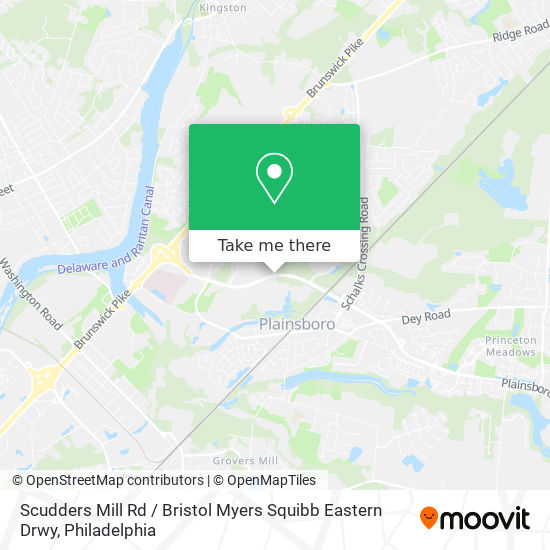 Scudders Mill Rd / Bristol Myers Squibb Eastern Drwy map