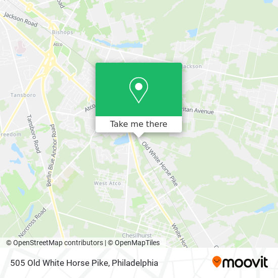 505 Old White Horse Pike map