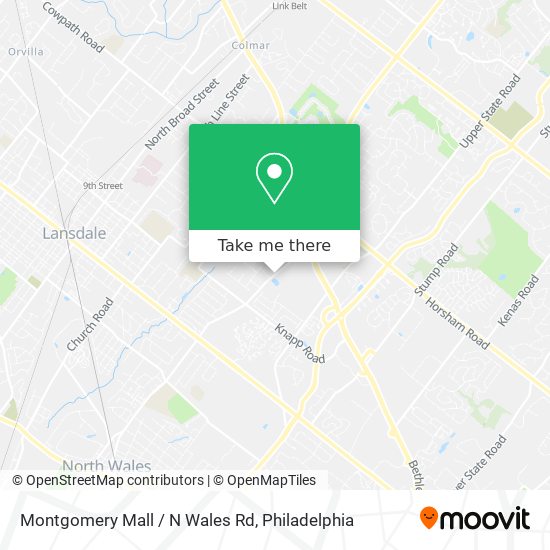 Mapa de Montgomery Mall / N Wales Rd