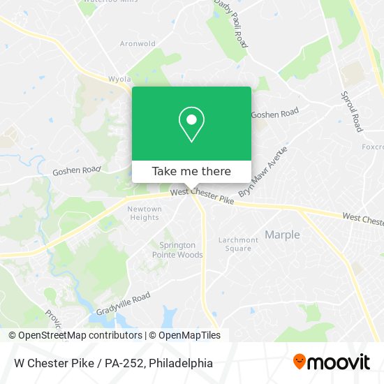 Mapa de W Chester Pike / PA-252