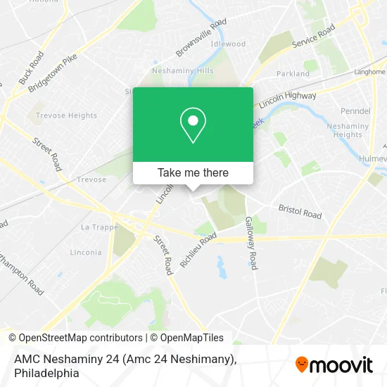 Mapa de AMC Neshaminy 24 (Amc 24 Neshimany)