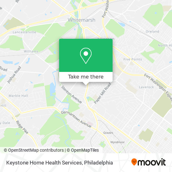 Mapa de Keystone Home Health Services