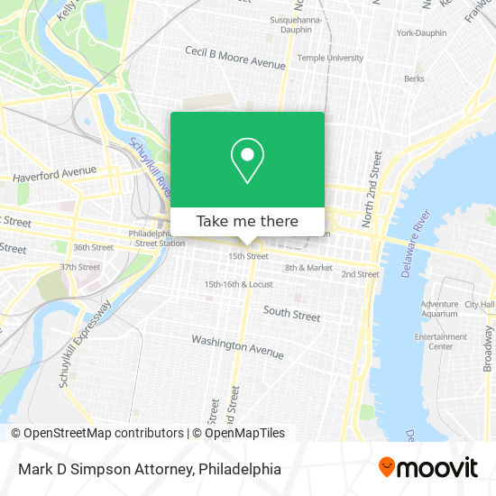 Mark D Simpson Attorney map