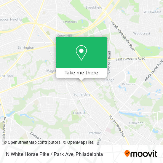 Mapa de N White Horse Pike / Park Ave