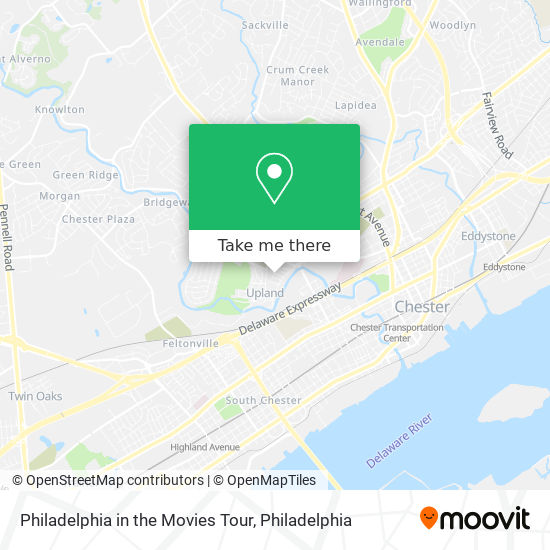 Mapa de Philadelphia in the Movies Tour