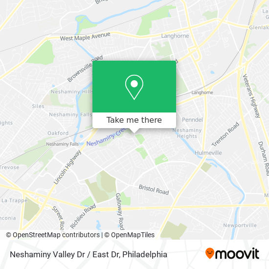 Neshaminy Valley Dr / East Dr map