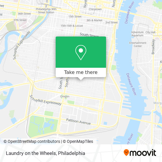 Laundry on the Wheels map