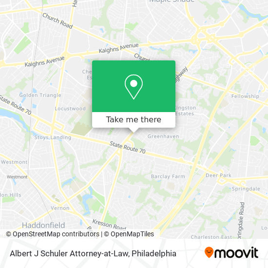 Albert J Schuler Attorney-at-Law map