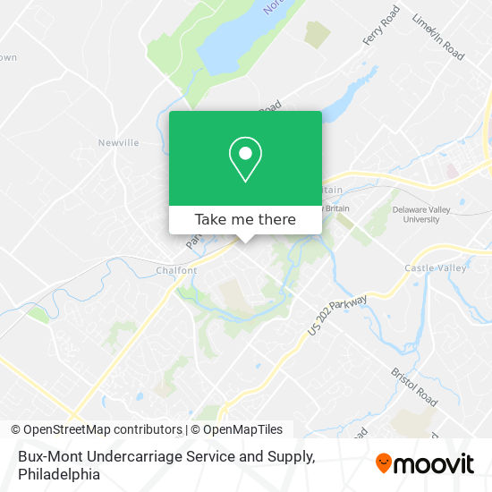 Bux-Mont Undercarriage Service and Supply map