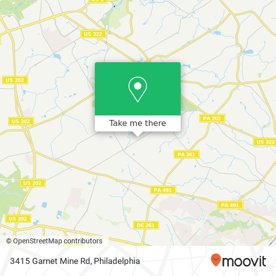 Mapa de 3415 Garnet Mine Rd