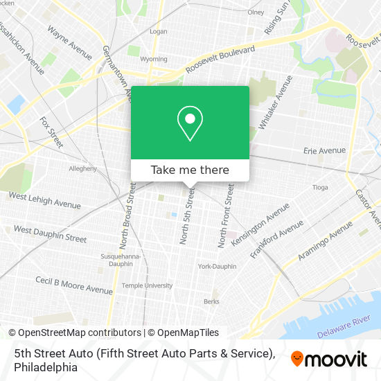 Mapa de 5th Street Auto (Fifth Street Auto Parts & Service)