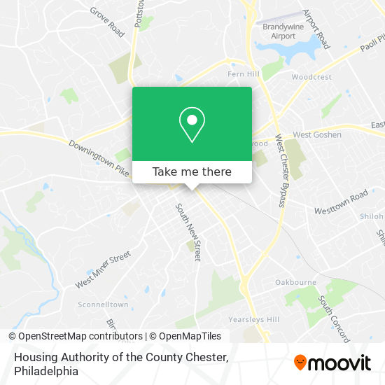 Mapa de Housing Authority of the County Chester