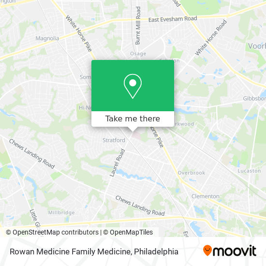 Rowan Medicine Family Medicine map