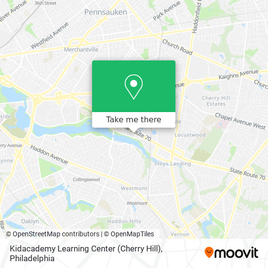 Mapa de Kidacademy Learning Center (Cherry Hill)
