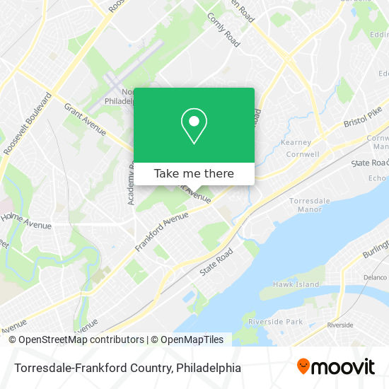 Torresdale-Frankford Country map