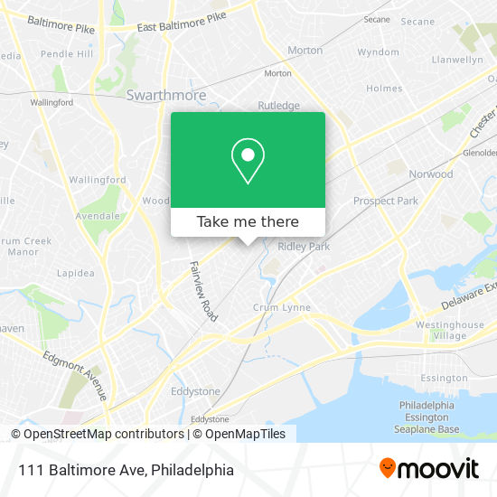 Mapa de 111 Baltimore Ave