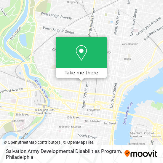 Mapa de Salvation Army Developmental Disabilities Program