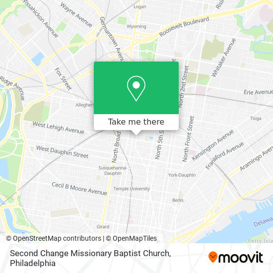 Second Change Missionary Baptist Church map