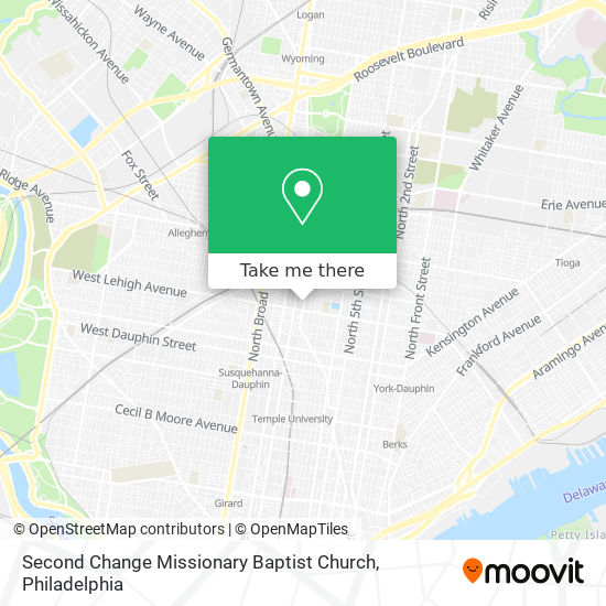 Mapa de Second Change Missionary Baptist Church