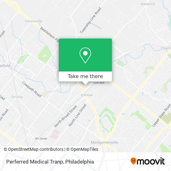 Perferred Medical Tranp map