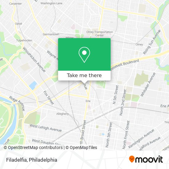 Filadelfia map