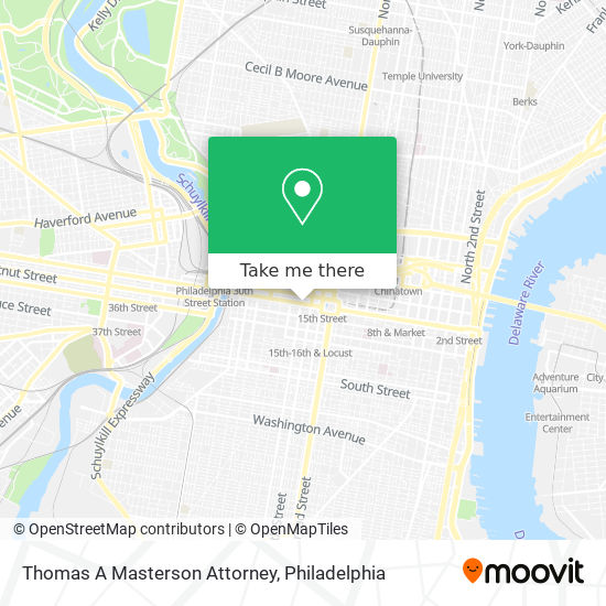 Thomas A Masterson Attorney map