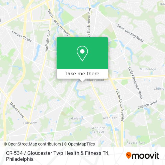 Mapa de CR-534 / Gloucester Twp Health & Fitness Trl