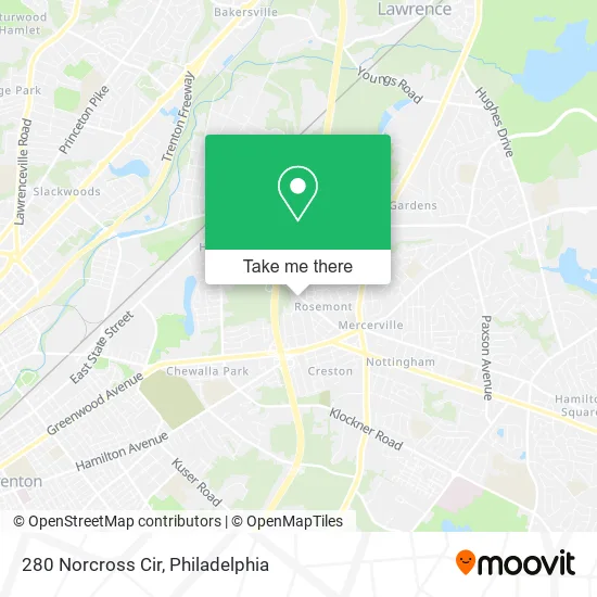 280 Norcross Cir map