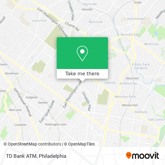 TD Bank ATM map