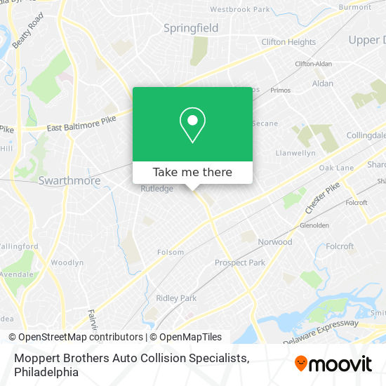 Moppert Brothers Auto Collision Specialists map