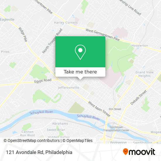 Mapa de 121 Avondale Rd