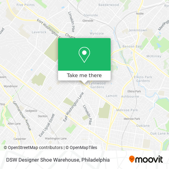 DSW Designer Shoe Warehouse map