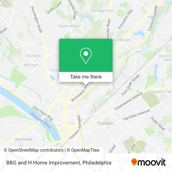 BBG and H Home Improvement map