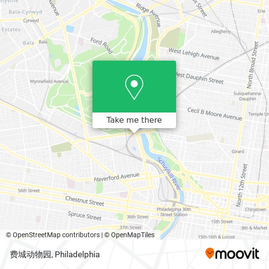 Mapa de 费城动物园