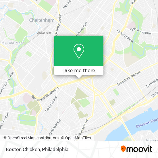 Mapa de Boston Chicken