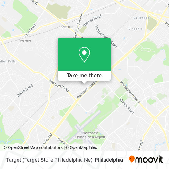 Target (Target Store Philadelphia-Ne) map