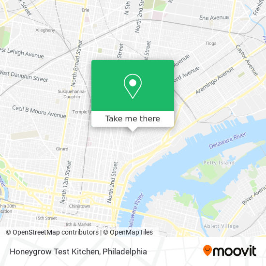 Honeygrow Test Kitchen map