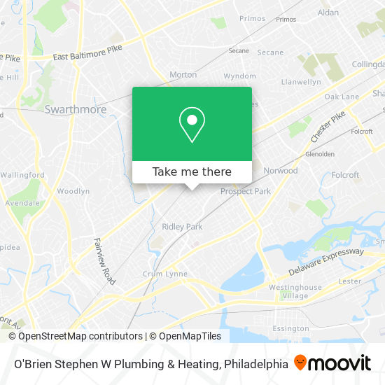 Mapa de O'Brien Stephen W Plumbing & Heating