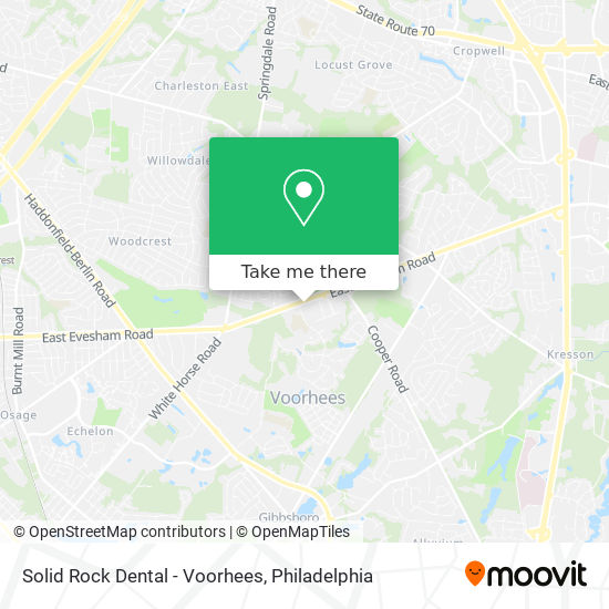 Solid Rock Dental - Voorhees map