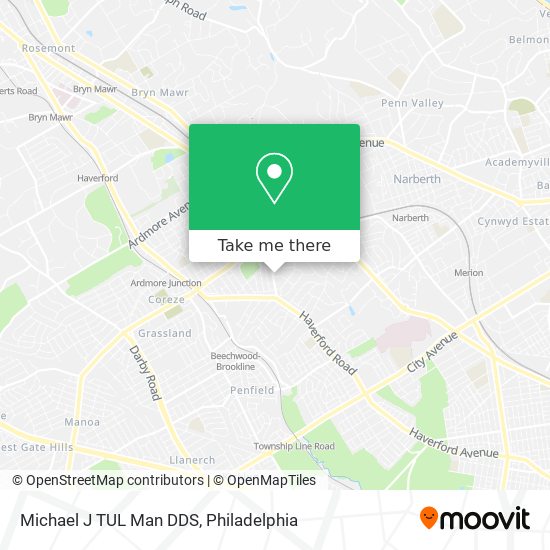 Michael J TUL Man DDS map