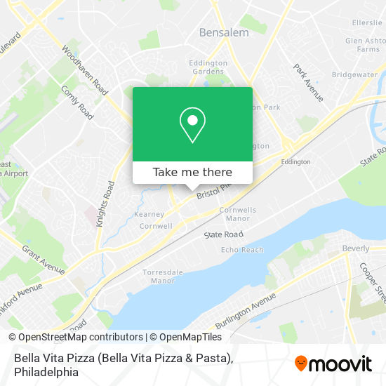Mapa de Bella Vita Pizza