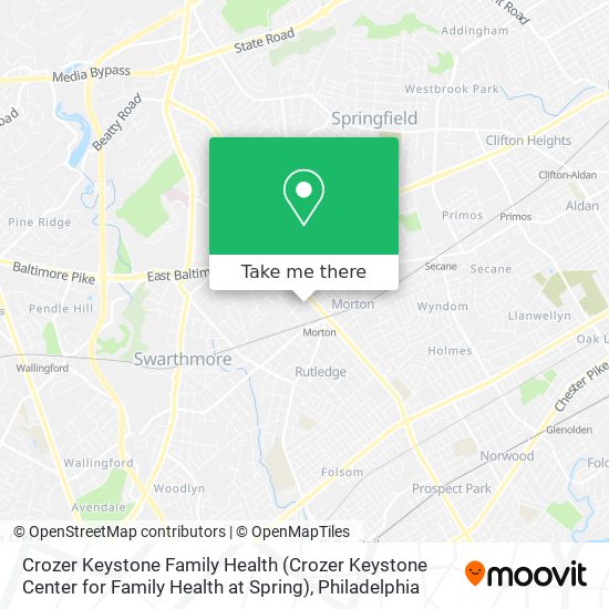 Mapa de Crozer Keystone Family Health (Crozer Keystone Center for Family Health at Spring)