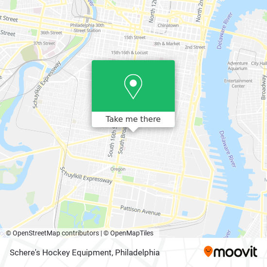 Schere's Hockey Equipment map