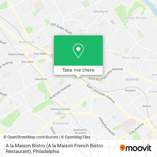 A la Maison Bistro (A la Maison French Bistro Restaurant) map