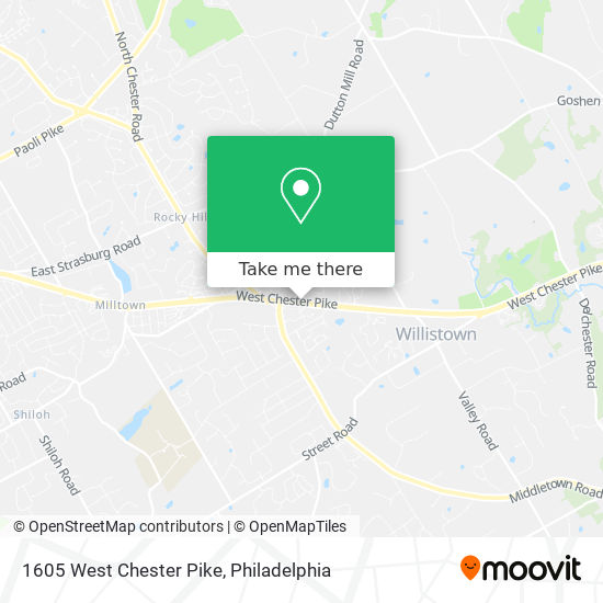 1605 West Chester Pike map