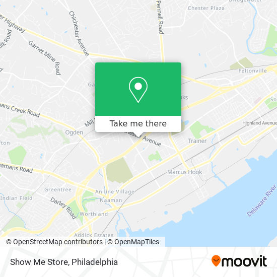 Show Me Store map